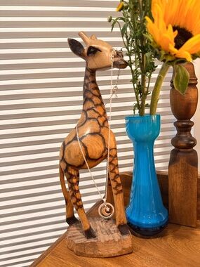 Silver Crescent Pendant Necklace in Silver -